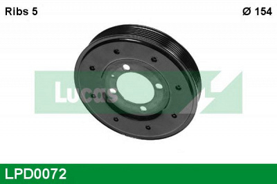 LUCAS ENGINE DRIVE lpd0072 -  Ременный шкив, коленчатый вал